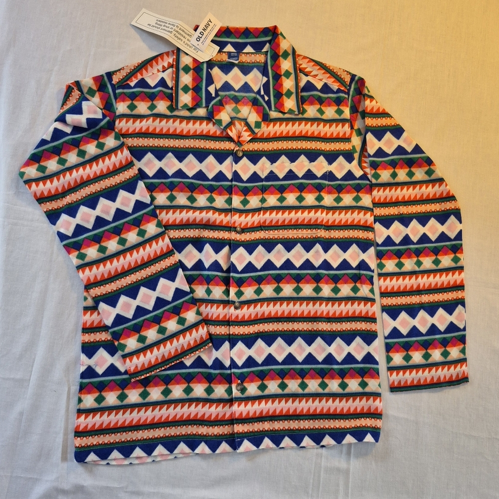 NWT Old Navy Colorful Geometric Patterned Lounge Sleep Shirt Size XXL (18)